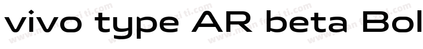 vivo type AR beta Bold字体字体转换